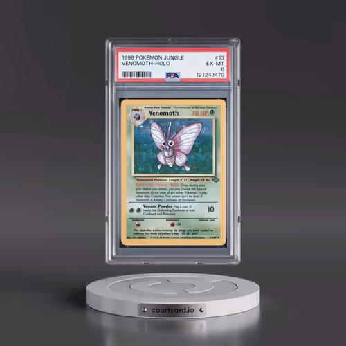1999 Pokémon Jungle #13 Venomoth - Holo (PSA 6 EX-MT)