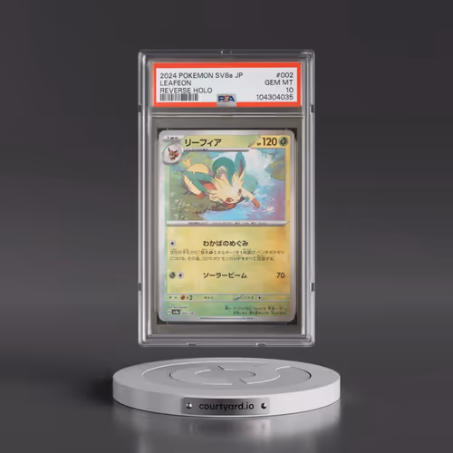 2024 Pokémon Sv8a-Terastal Fest EX #002 Leafeon - Reverse Holo (PSA 10 GEM MINT)