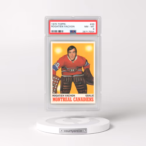 1970 Topps #49 Rogatien Vachon (PSA 8 NM-MT)