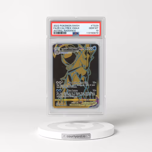 2022 Pokémon Sword & Shield Astral Radiance #TG29 Ice Rider Calyrex Vmax - Full Art (PSA 10 GEM MINT)
