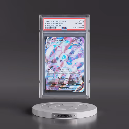 2021 Pokémon Sword & Shield Evolving Skies #075 Sylveon Vmax - Full Art (PSA 10 GEM MINT)