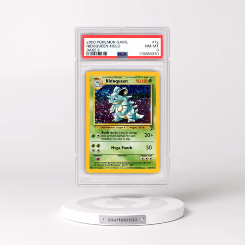 2000 Pokémon Game Base II #12 Nidoqueen - Holo (PSA 8 NM-MT)