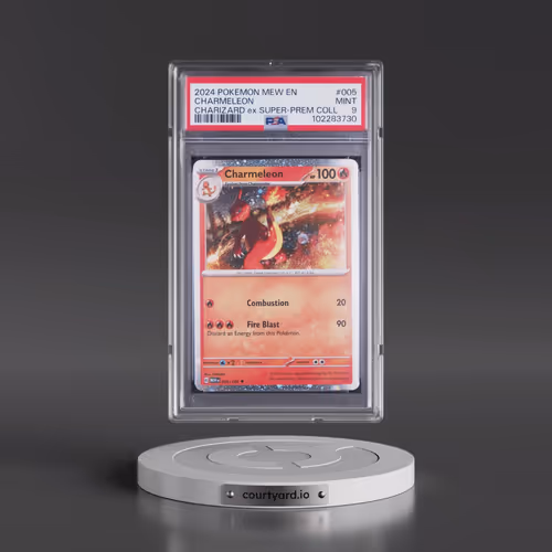 2024 Pokémon Mew EN-151 #005 Charmeleon - Charizard EX Super-Premium Collection (PSA 9 MINT)