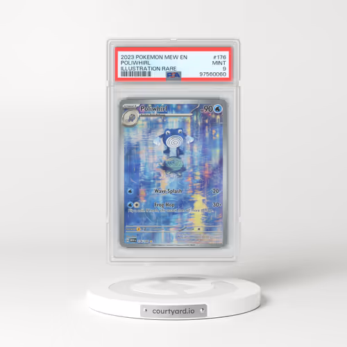 2023 Pokémon Mew EN-151 #176 Poliwhirl - Illustration Rare (PSA 9 MINT)