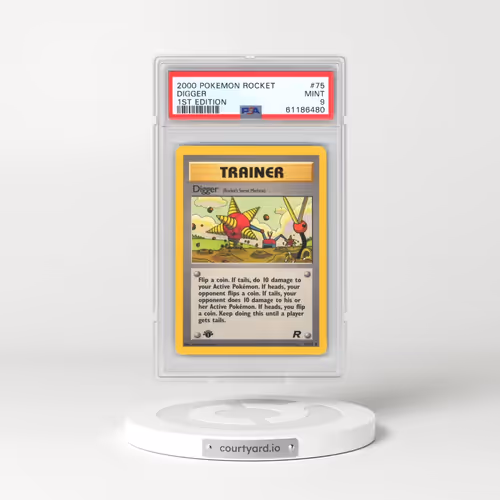 2000 Pokémon Rocket #75 Digger - 1st Edition (PSA 9 MINT)