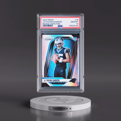 2024 Panini Prizm Rookie Variation #16 Ja'Tavion Sanders (PSA 10 GEM MINT)