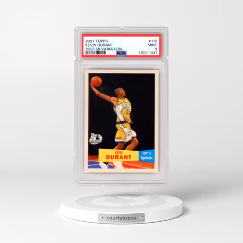 2007 Topps #112 Kevin Durant - 1957-58 Variation (PSA 9 MINT)