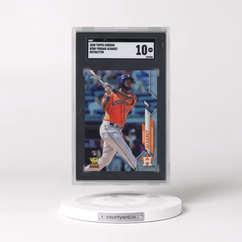 2020 Topps Chrome #200 Yordan Alvarez - Refractor (SGC 10 GEM MINT)