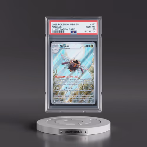 2025 Pokémon Meg EN-Mega Evolution #137 Ninjask - Illustration Rare (PSA 10 GEM MINT)