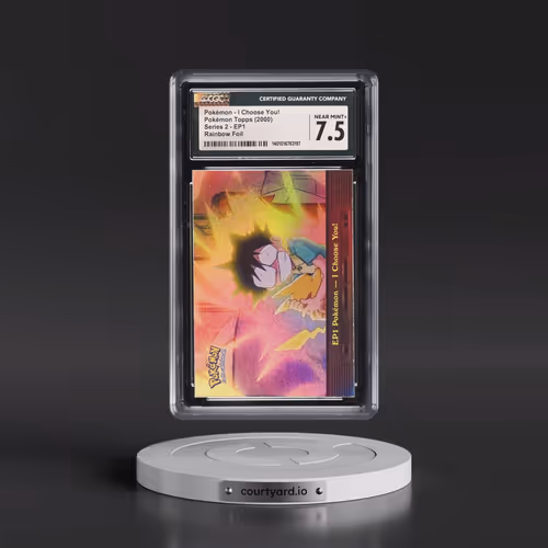 1999 Series 2 (Oval Nintendo Seal) #EP1 Pokémon - I Choose You! - Rainbow Foil (CGC 7.5 NM+)