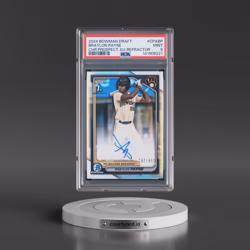 2024 Bowman Draft Chrome Prospect Autographs #CPABP Braylon Payne - Refractor (PSA 9 MINT)