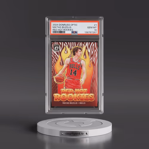 2024 Panini Donruss Optic Red Hot Rookies #1 Matas Buzelis (PSA 10 GEM MINT)