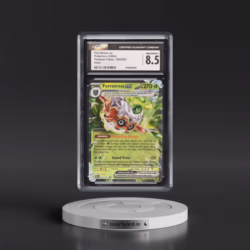 2024 Paldean Fates - PAF EN #002/091 Forretress ex - Holo (CGC 8.5 NM-MT+)