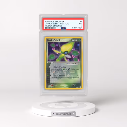 2004 Pokémon EX Hidden Legends #4 Dark Celebi - Reverse Foil (PSA 7 NM)