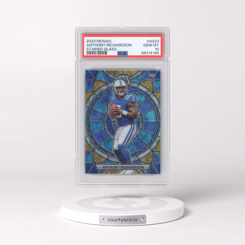 2023 Panini Mosaic Stained Glass #SG23 Anthony Richardson (PSA 10 GEM MINT)