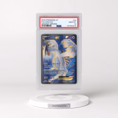 2015 Pokémon XY Ancient Origins #94 Lugia EX - Holo Full Art (PSA 10 GEM MINT)