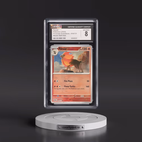 2024 Prismatic Evolutions - PRE EN #016/131 Pyroar - Master Ball Holo (CGC 8 NM-MT)