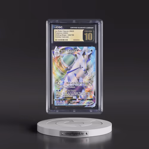 2021 Chilling Reign #046/198 Ice Rider Calyrex VMAX - Holiday Calendar (Snowflake Stamp) (Holo) (CGC