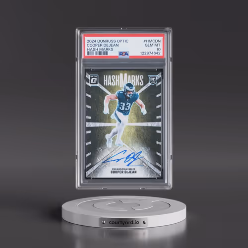 2024 Panini Donruss Optic Hash Marks #HMCDN Cooper Dejean (PSA 10 GEM MINT)