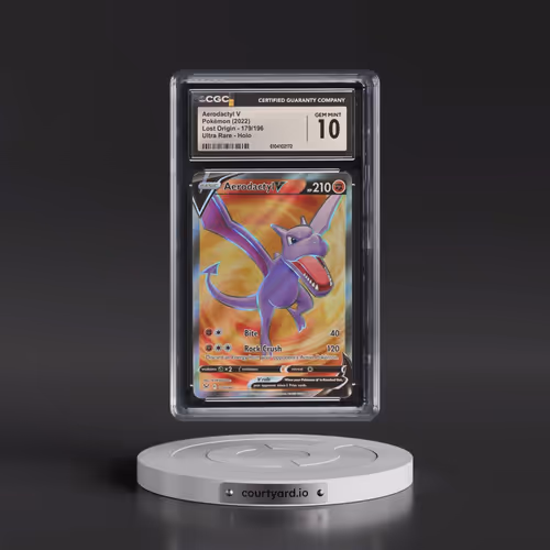2022 Lost Origin #179/196 Aerodactyl V - Holo (CGC 10 GEM MINT)