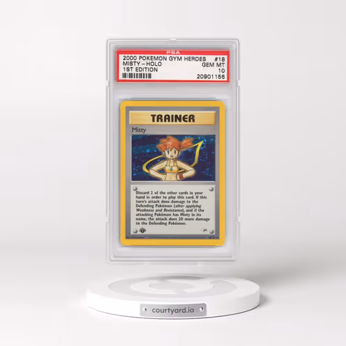 2000 Pokémon Gym Heroes #18 Misty - 1st Edition Holo (PSA 10 GEM MINT)