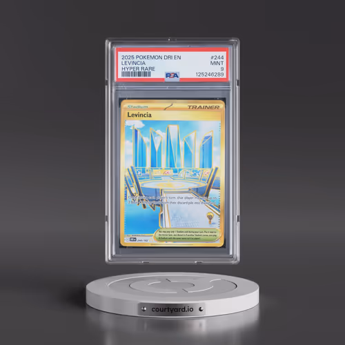 2025 Pokémon Dri EN-Destined Rivals #244 Levincia - Hyper Rare (PSA 9 MINT)