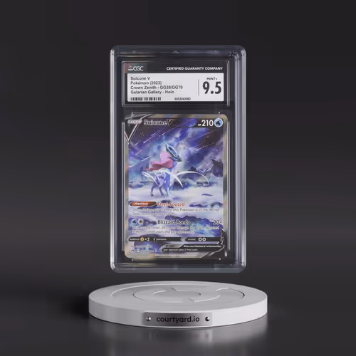 2023 Crown Zenith #GG38/GG70 Suicune V - Galarian Gallery Holo (CGC 9.5 MINT+)