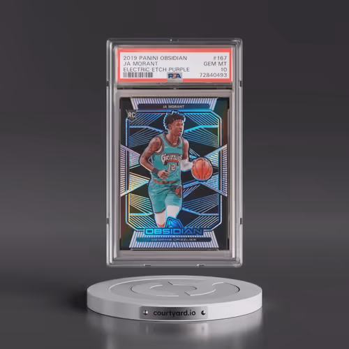 2019 Panini Obsidian #167 Ja Morant - Electric Etch Purple (PSA 10 GEM MINT)