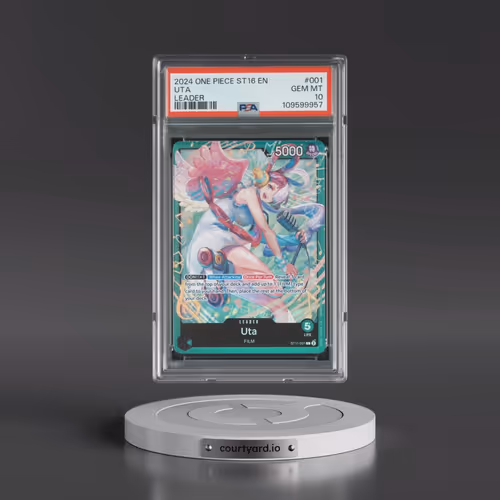 2024 One Piece Starter Deck ST16-Green Uta #001 Uta - Leader (PSA 10 GEM MINT)