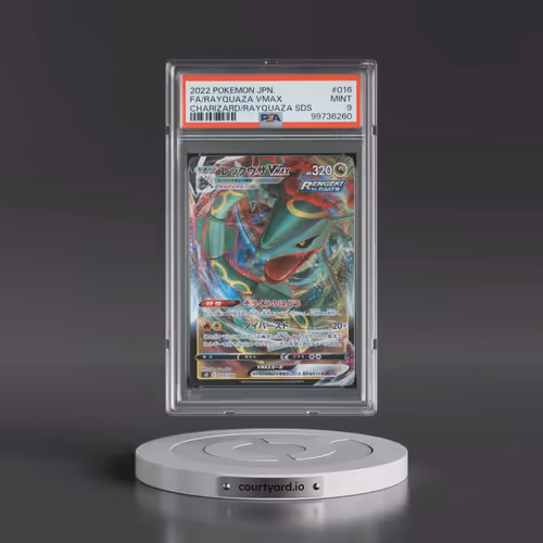 2022 Pokémon Charizard Vstar VS Rayquaza Vmax Special Deck Set #016 Rayquaza Vmax - Full Art (PSA 9