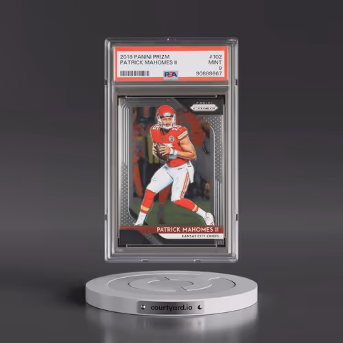 2018 Panini Prizm #102 Patrick Mahomes II (PSA 9 MINT)