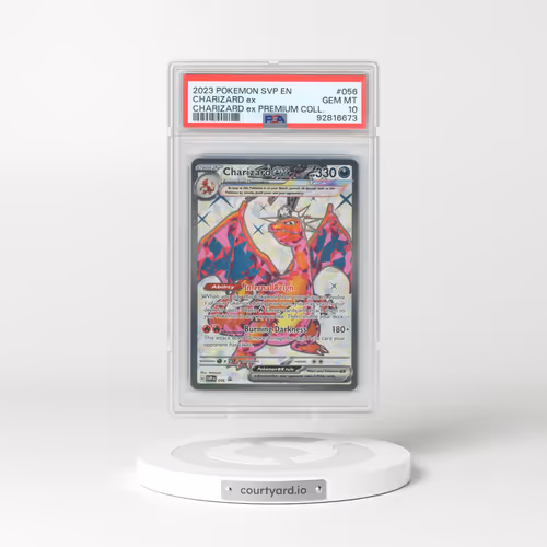 2023 Pokémon Svp EN-SV Black Star Promo #056 Charizard EX - Holo Charizard EX Premium Collection (PSA 10 GEM MINT)