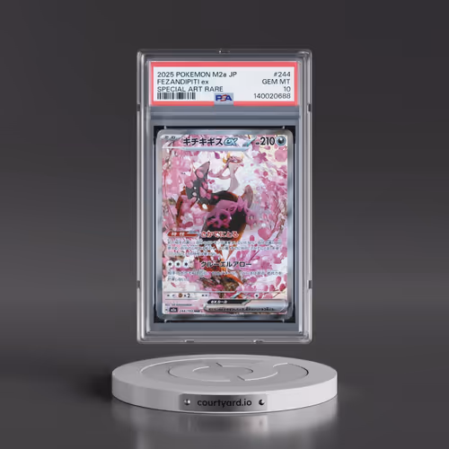 2025 Pokémon M2a-Mega Dream EX #244 Fezandipiti EX - Holo Special Art Rare (PSA 10 GEM MINT)