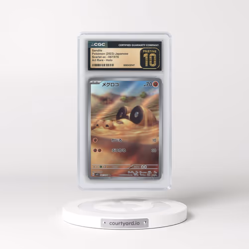 2023 Scarlet ex #087/078 Sandile - Art Rare Holo (CGC 10 PRISTINE)