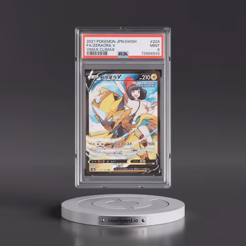 2021 Pokémon Sword & Shield Vmax Climax #224 Zeraora V - Holo Full Art (PSA 9 MINT)