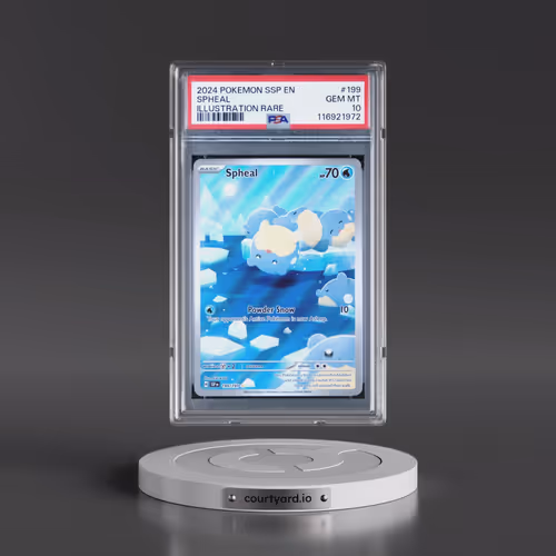 2024 Pokémon Ssp EN-Surging Sparks #199 Spheal - Illustration Rare (PSA 10 GEM MINT)