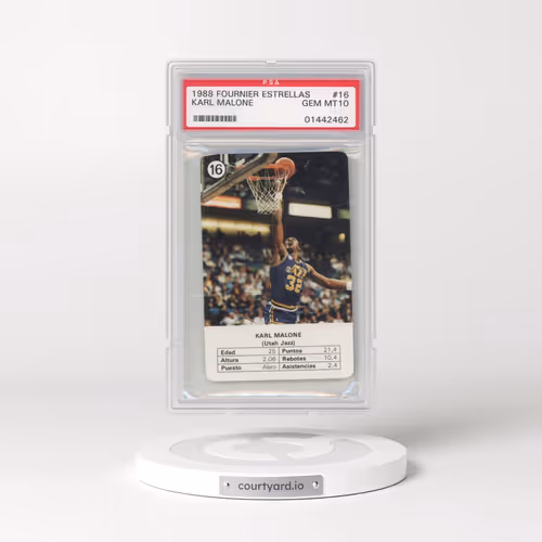 1988 Fournier Estrellas #16 Karl Malone (PSA 10 GEM MINT)
