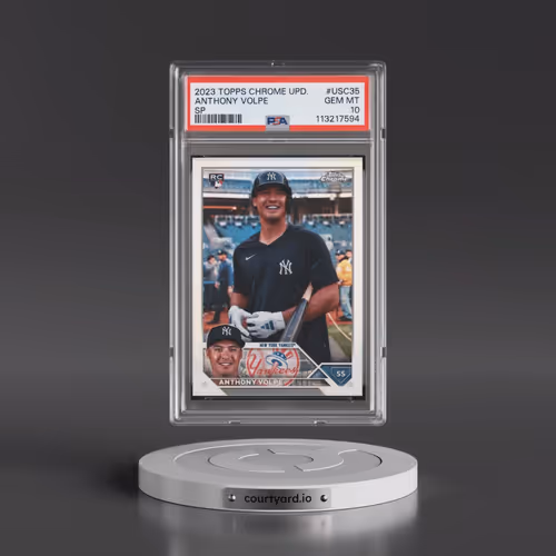 2023 Topps Chrome Update #USC35 Anthony Volpe - SP (PSA 10 GEM MINT)