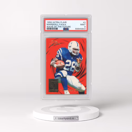 1994 Ultra Flair Wave of the Future #2 Marshall Faulk (PSA 9 MINT)