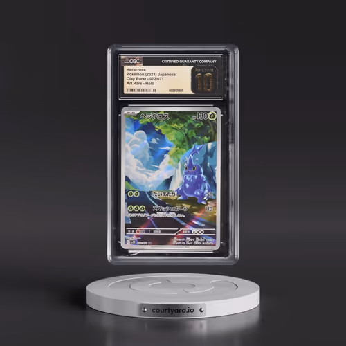 2023 Pokémon Sv2d-Clay Burst #072 Heracross - Art Rare (CGC 10 PRISTINE)