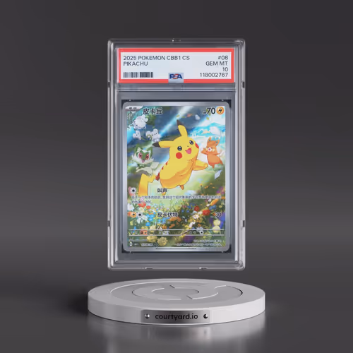 2025 Pokémon Simplified CBB1 C-Gem Pack Vol 1 #08 Pikachu (PSA 10 GEM MINT)