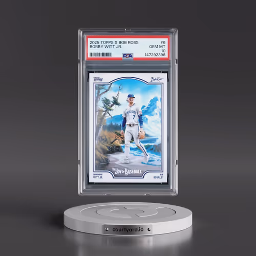 2025 Topps X Bob Ross the Joy of Baseball #6 Bobby Witt Jr. (PSA 10 GEM MINT)