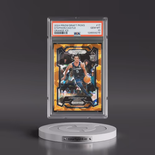 2024 Panini Prizm Draft Picks #17 Stephon Castle - Orange Ice (PSA 10 GEM MINT)