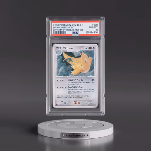 2008 Pokémon Diamond & Pearl Cry From the Mysterious #180 Dragonite - 1st Edition Holo (PSA 8 NM-MT)