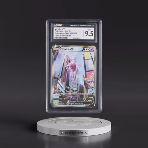 2022 Pokémon GO #072/078 Mewtwo V - Ultra Rare Holo (CGC 9.5 MINT+)