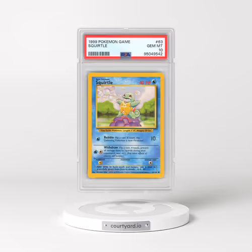 1999 Pokémon Game #63 Squirtle (PSA 10 GEM MINT)