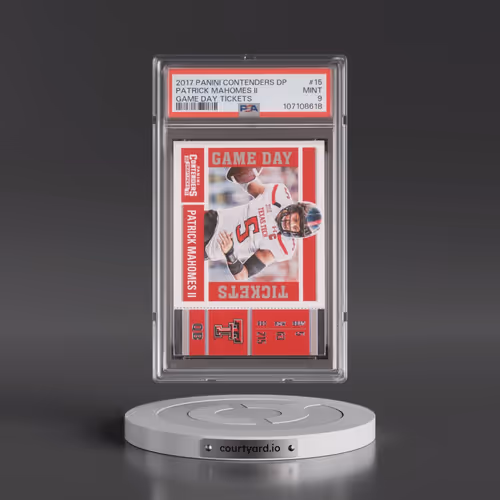 2017 Panini Contenders Draft Picks Game Day Tickets #15 Patrick Mahomes II (PSA 9 MINT)