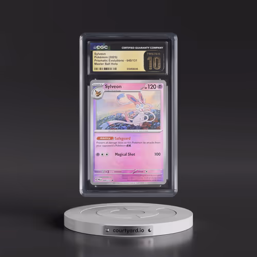 2025 Prismatic Evolutions - PRE EN #040/131 Sylveon - Master Ball Holo (CGC 10 PRISTINE)