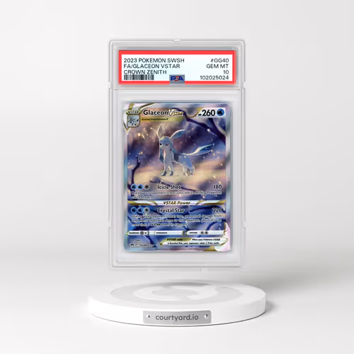 2023 Pokémon Sword and Shield Crown Zenith #GG40 Glaceon Vstar - Full Art (PSA 10 GEM MINT)