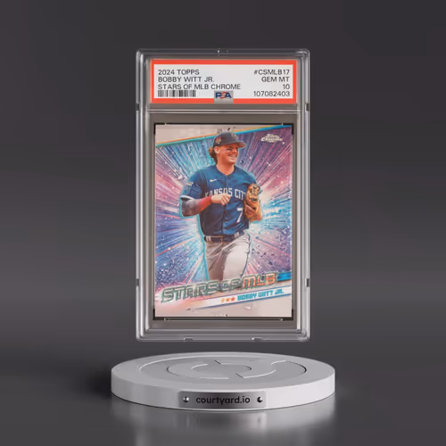 2024 Topps Stars of MLB Chrome #CSMLB17 Bobby Witt Jr. (PSA 10 GEM MINT)